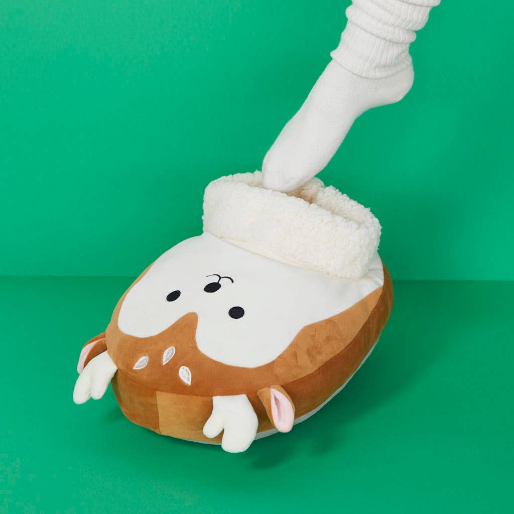 Balvi – Großhandel Hausschuhe – Damen – Balvi Deerling Fußwärmer aus braunem Polyester5