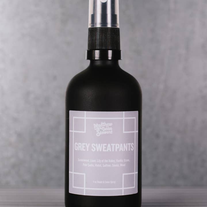 GREY SWEATPANTS ROOM & LINEN SPRAY for wholesale by Matthew Dean Stewart