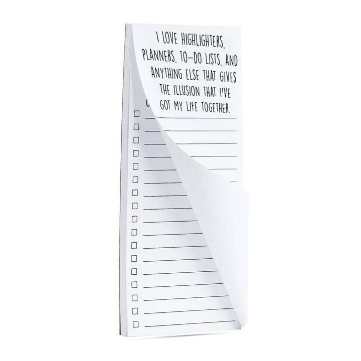 ellembee gift - Wholesale Notepad - I love highlighters and planner funny printed to do list pad