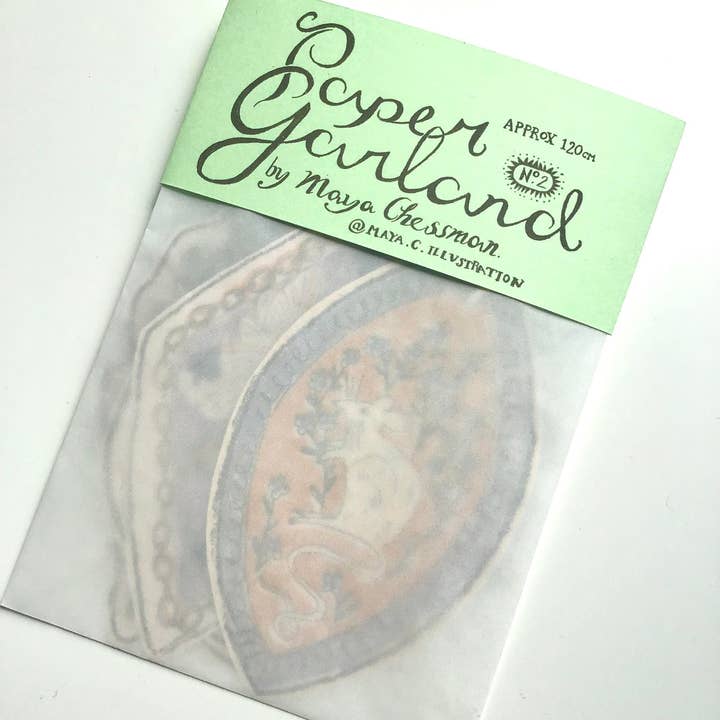 Tulips and Heather - Wholesale Bunting/Garland - Illustrated Paper Garland -Magpie Mouse Magic2