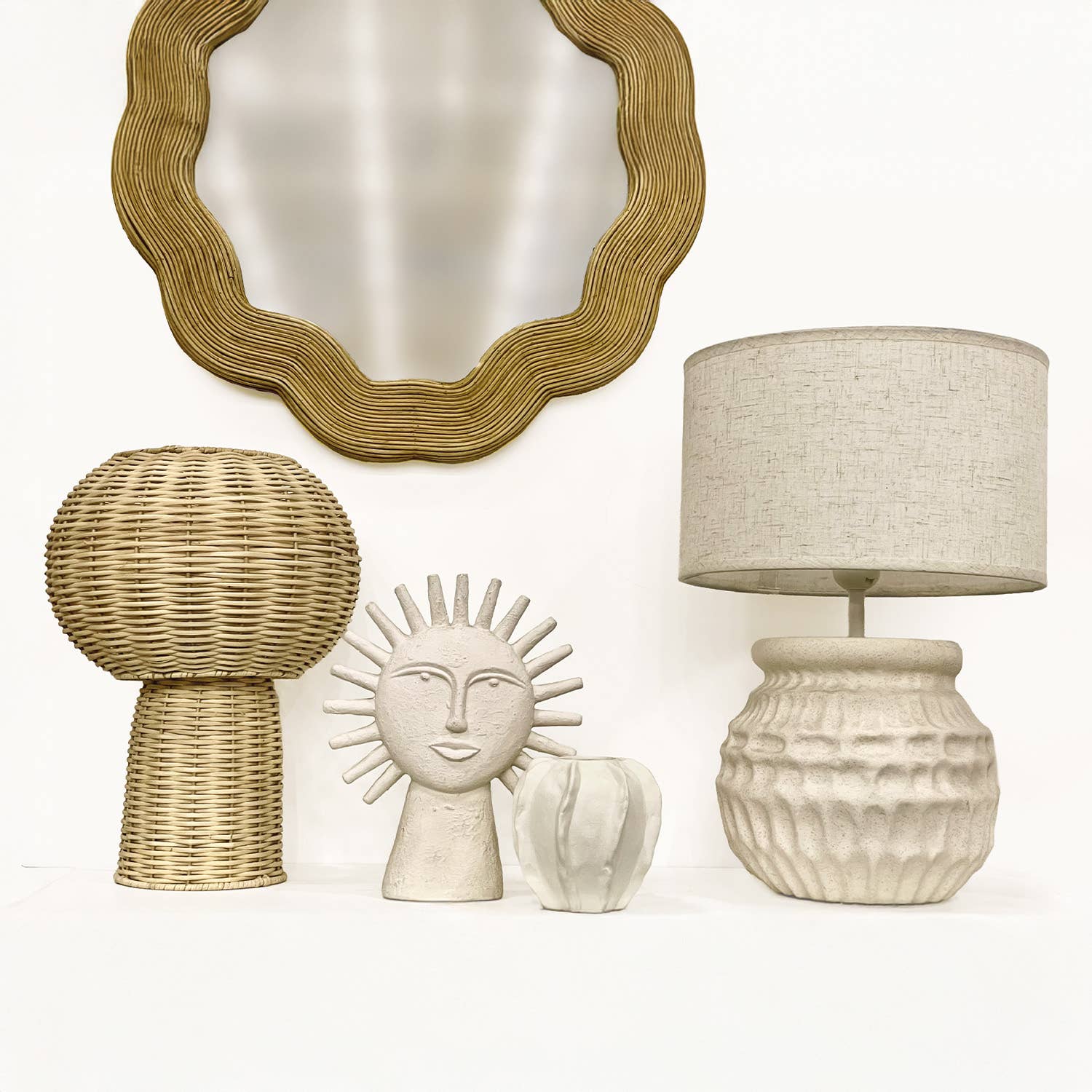 Opjet Paris - Wholesale Decorative Figurine - Ecru Sun Decor L19 W7.5 H23.5cm3