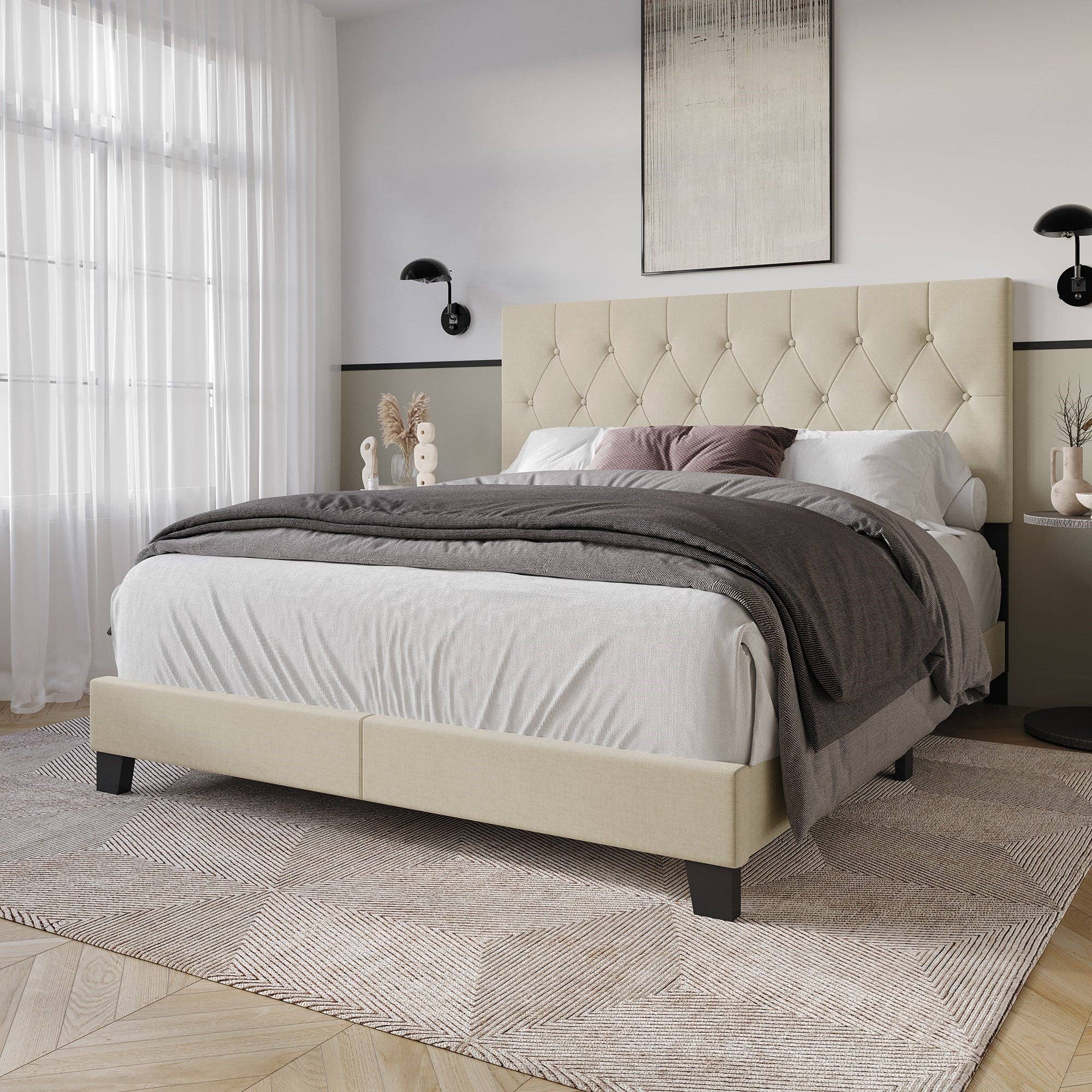 Home Design - Wholesale Bed - Dillon Tufted Upholstered Panel Bed6