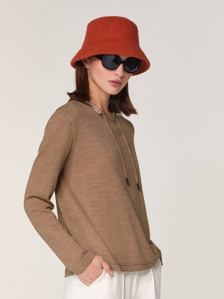 Rodier - Wholesale Knit Sweater - Women's - Merino wool crew neck sweater1