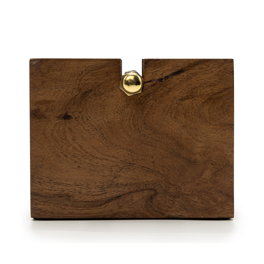 Brût Home and Glassware – Máquina de café expresso por atacado – Caixa para resíduos de café em madeira de acácia e latão | Caixa para pó de café2