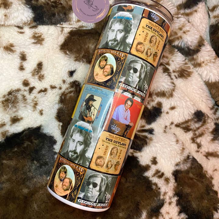 Drifting Dogwood Designs - Wholesale Insulated Mug/Tumbler - 80’s County Singers Tumbler1