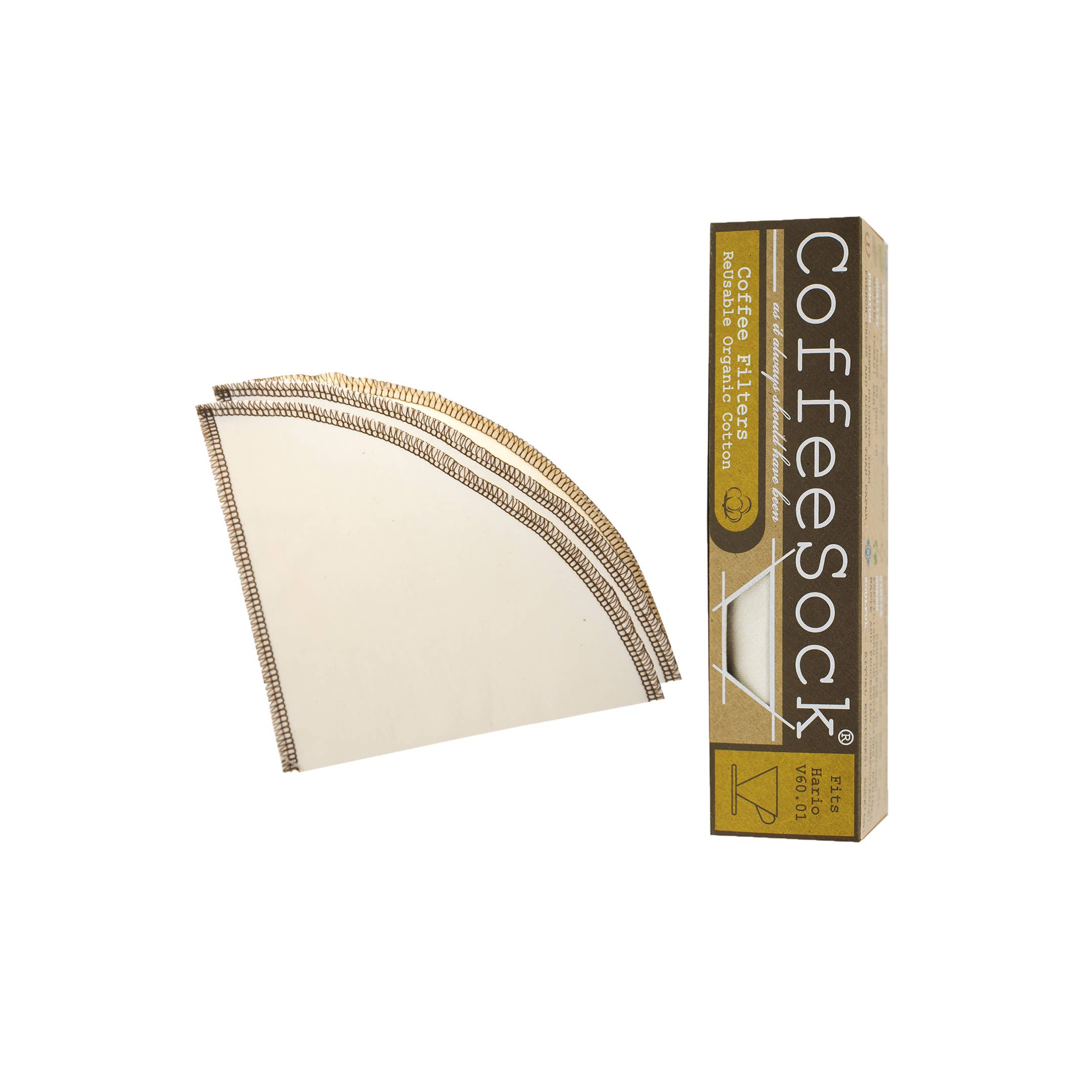 CoffeeSock - Wholesale Coffee Filter - Reusable Organic Coffee Filters - Hario® v60-01