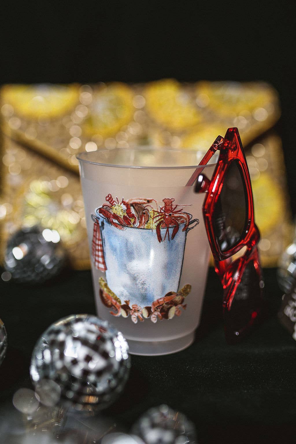 Sip Hip Hooray – wholesale Drinking glass/cup – Low Country Boil Pot Frosted Cups - Boil2