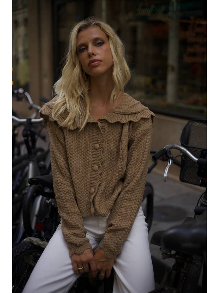 LUCCE - Wholesale Cardigan - Women's - Chunky knit cardigan - 5634