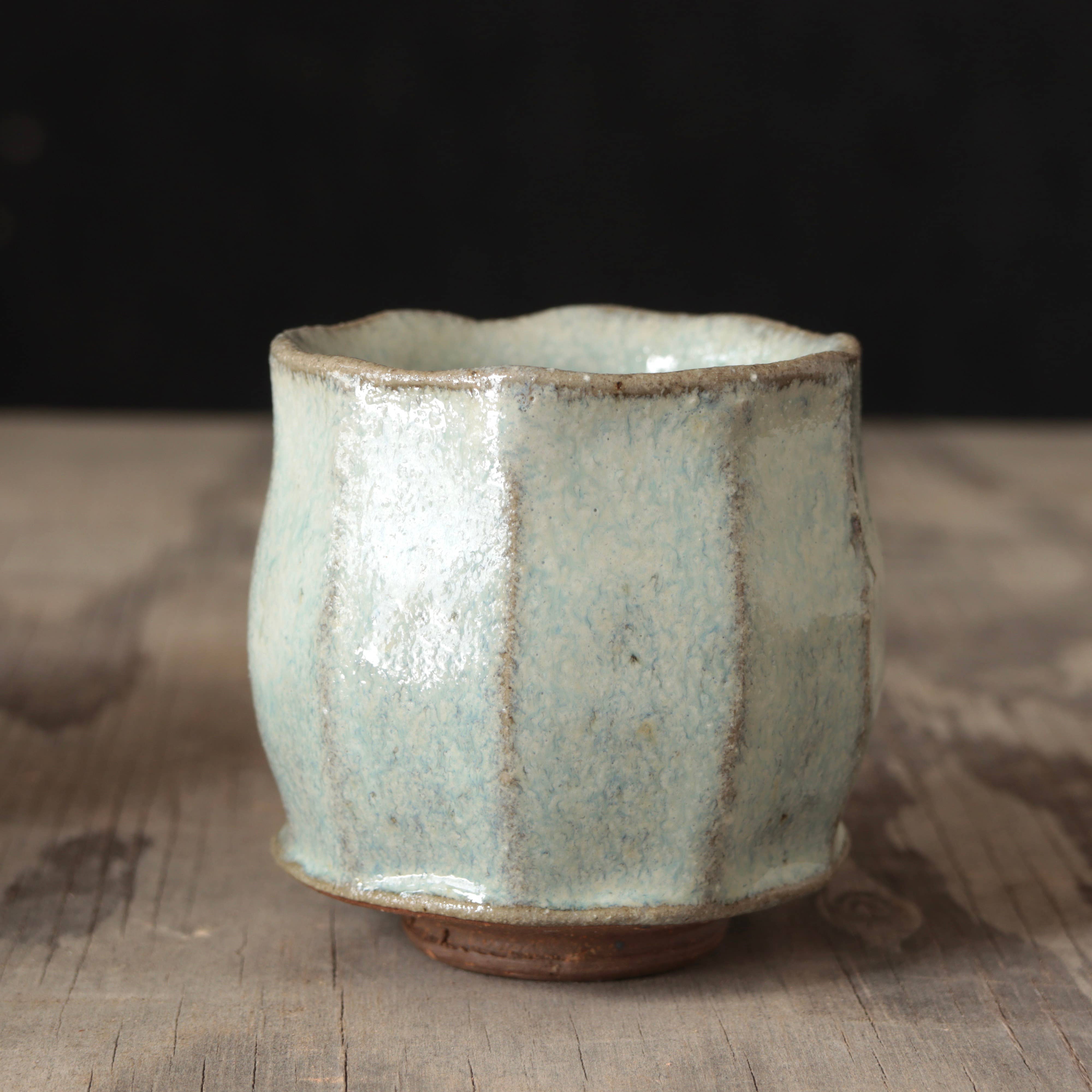 Matt Fishman Pottery - Wholesale Drinking Glass/Cup - Wild Clay and Glaze Sake Cup Nuka White7