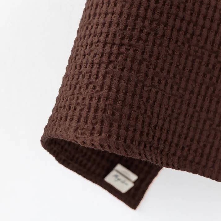 MagicLinen - Wholesale Tea Towel - Waffle Kitchen Towel in Dark Chocolate | Dish towel