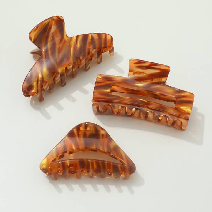 Bonfire | Assorted Small/Medium Claw Clips for wholesale by Adorro