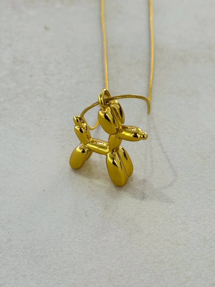 XL Balloon Dog Necklace for wholesale by Cassette Barcelona