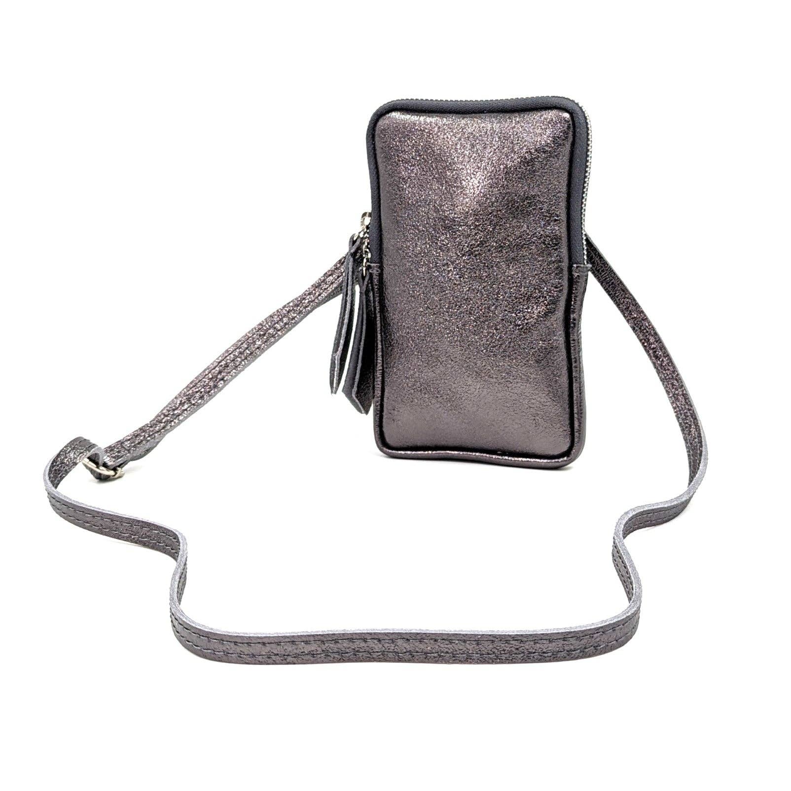 Tempest Designs – wholesale Crossbody bag – Women's – Essential metallic leather cross body phone bag/purse6