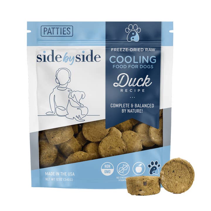Freeze Dried Raw Duck Patties (Cooling) for wholesale by Side By Side