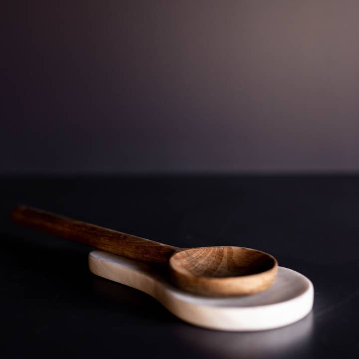 Luxe B Co - Wholesale Spoon Rest - Hand Cut Marble Spoon Rest2