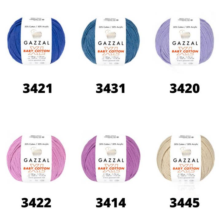 Craftsyarn - Wholesale Yarn - Gazzal Baby Cotton XL yarn 50gr, Acrylic yarn, Crochet3