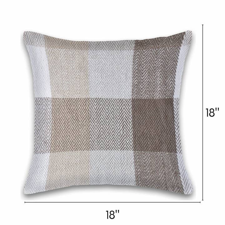 Fabstyles - Wholesale Throw Pillow Cover - Fabstyles Herringbone Check Cotton Pillow Cover4