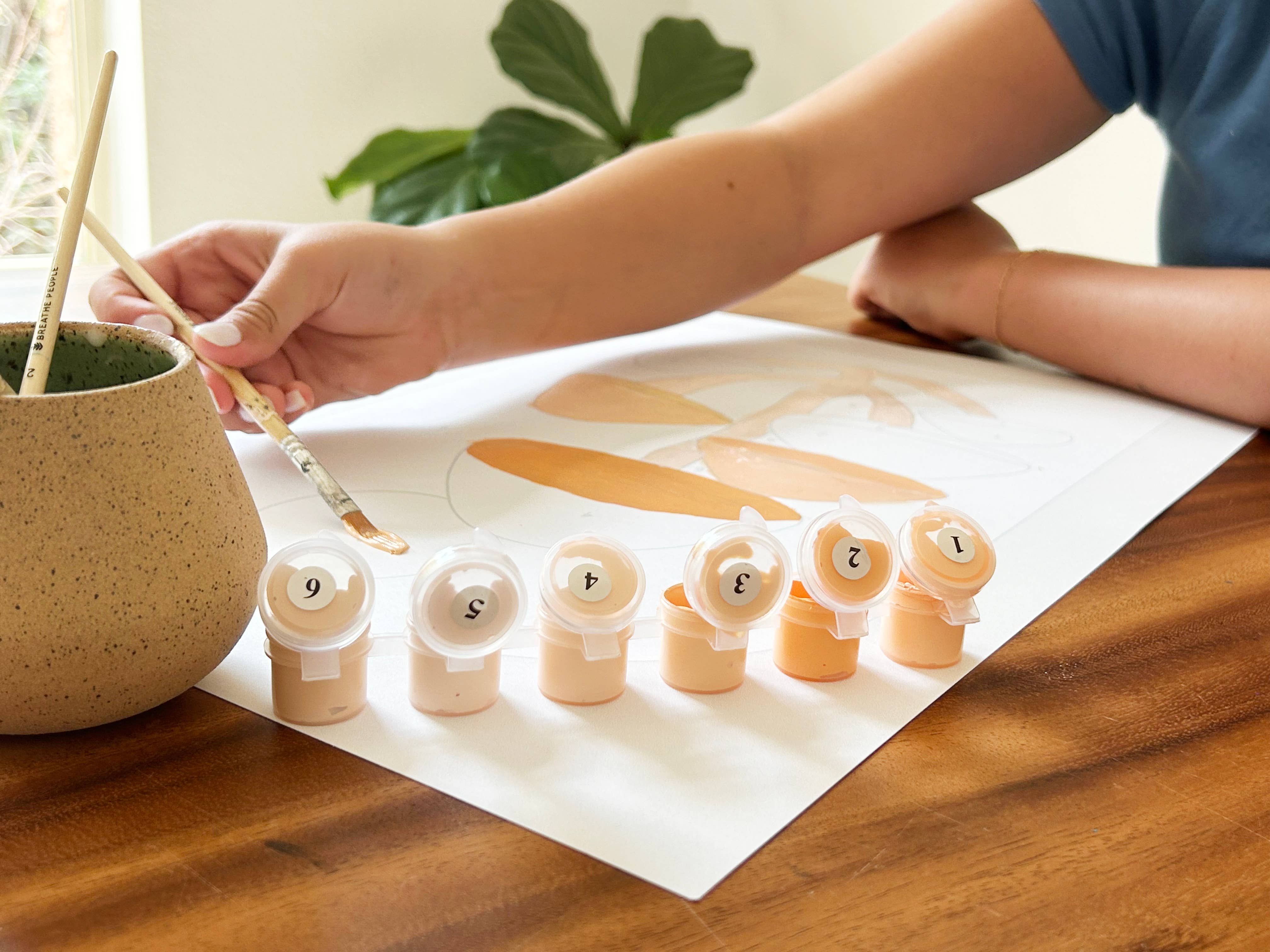 Breathe People - Wholesale DIY Craft Kit - The Good Seed | Minimalist Paint-by-Number Kit - Flowers5