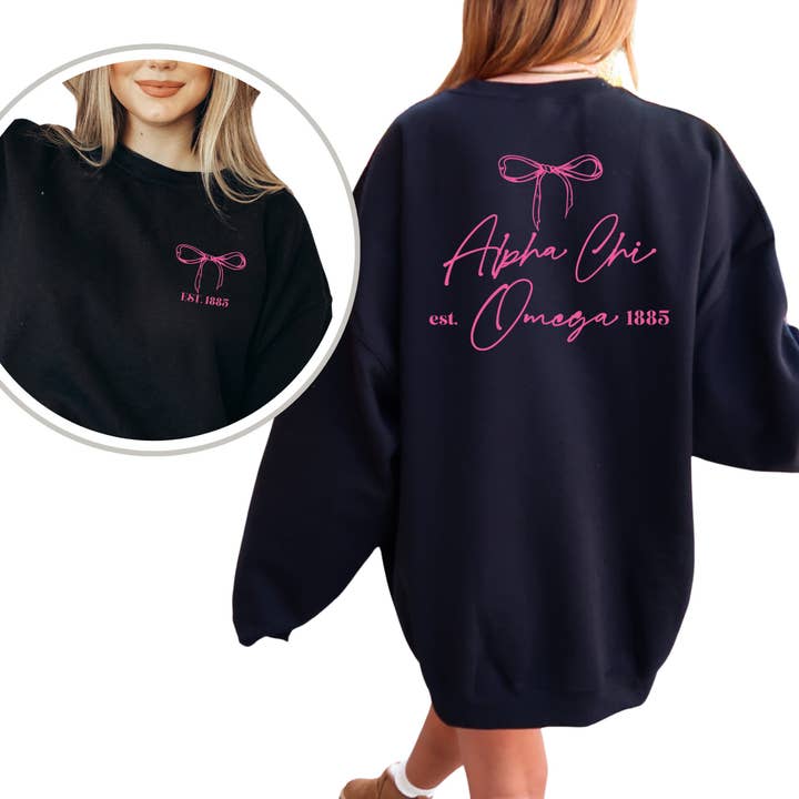 Felpa della confraternita Graceful Letters per la vendita all'ingrosso da parte di Kite and Crest