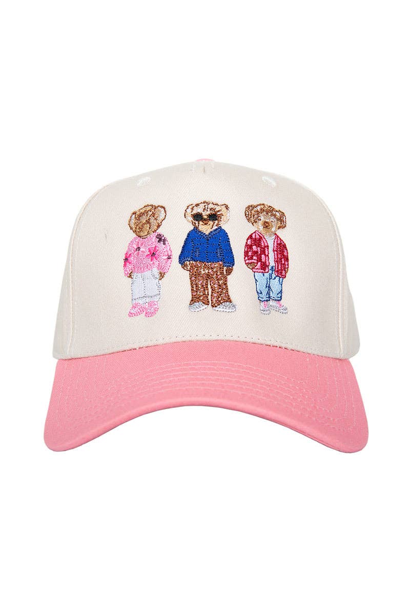 Katydid - Wholesale Trucker Hat - Women's - Teddy Bears Wholesale Two-Toned Vintage Hat1