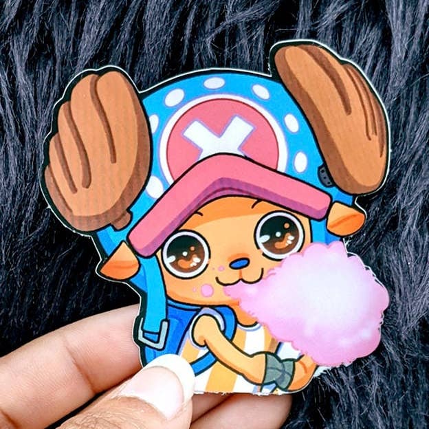 Sweets-loving Reindeer Waterproof Uv-proof Vinyl Sticker for wholesale by Journeybunny