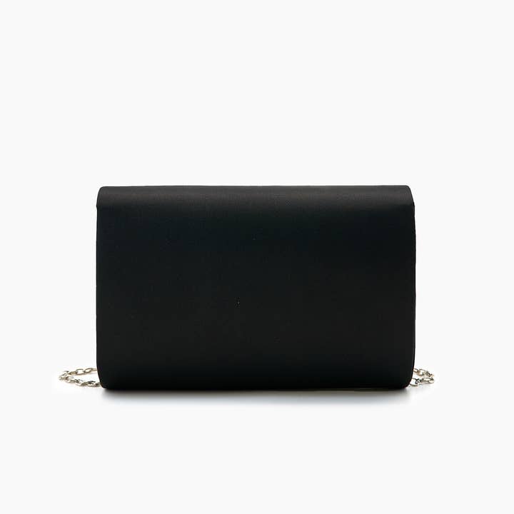 Like Dreams - Wholesale Clutch Bag - Women's - Clara Satin Rhinestone Gem Evening Crossbody