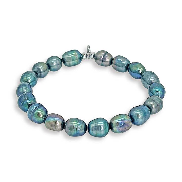 Herrearmbånd med sorte tahitianske perler i stræk. for engroshandel hos MHART