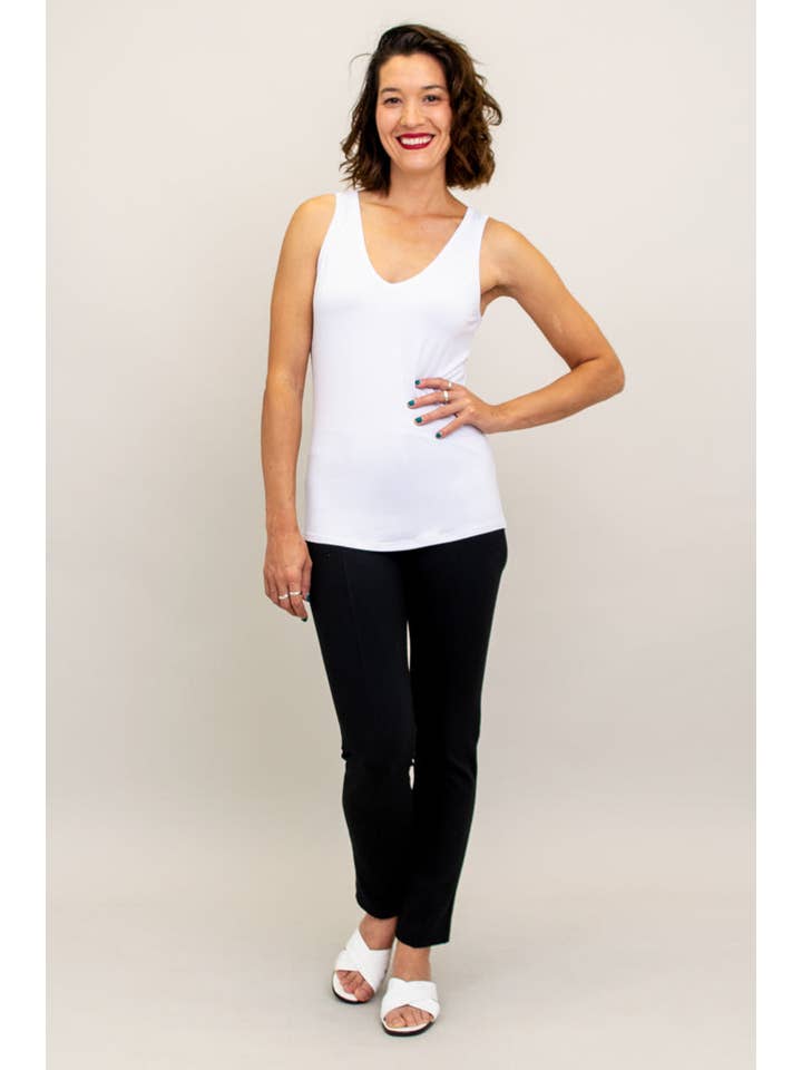 Blue Sky Clothing Co LLC - Wholesale Tank Top - Women's - Reanna Tank, Snow White, Bamboo5