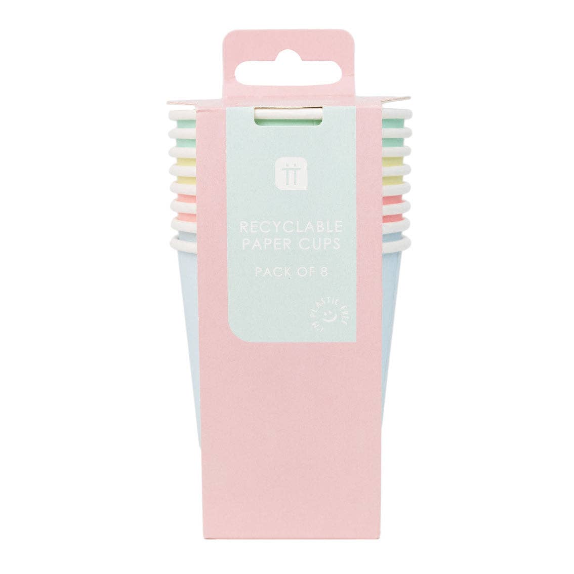 Talking Tables EU - Wholesale Disposable Cup - Pastel Paper Cups| 8 Pack| Tea Party| Summer Party | Tea |5
