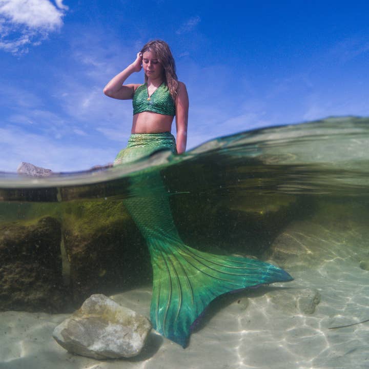 Sun Tail Mermaid – wholesale Costume – Child – Lime Rickey Mermaid Tail Skin clothing for kids, girls, teens, and women