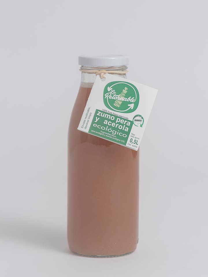 Pear and acerola juice 0.5l for wholesale by La-retornable