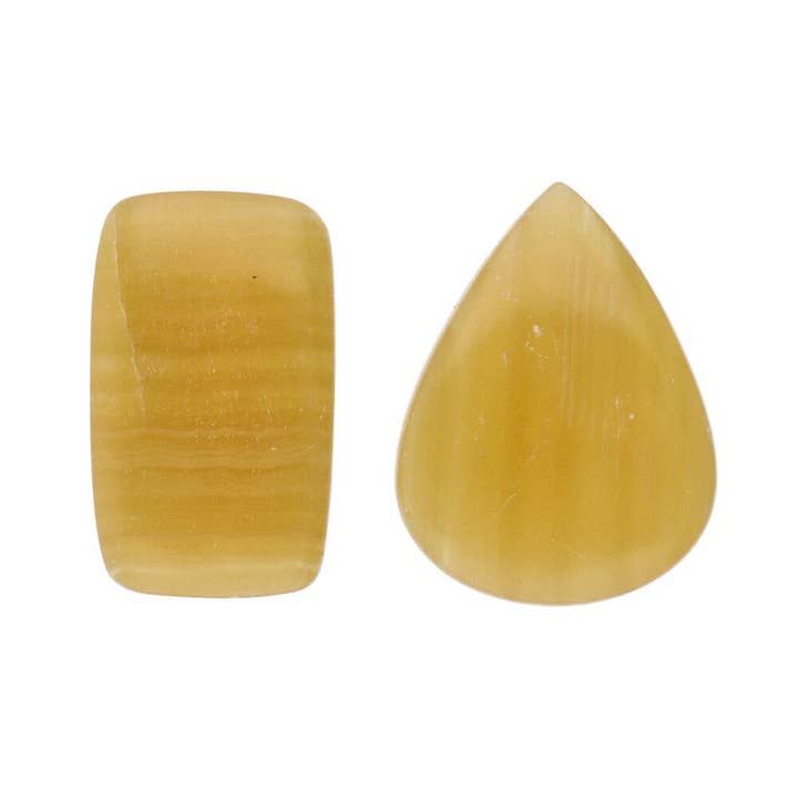 Yellow calcite cabochon (10 g pack) for wholesale by Vives de la Cortada S.L