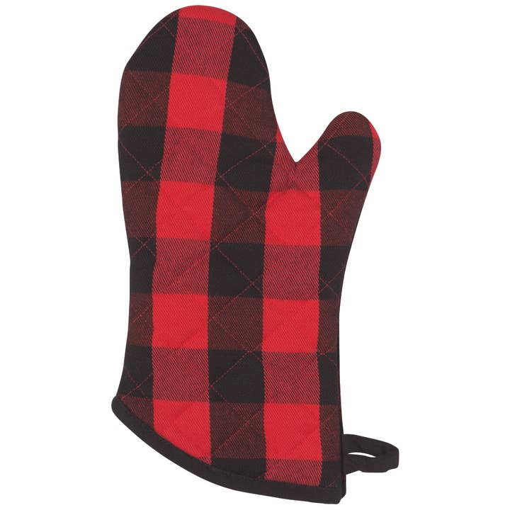 Superior Buffalo Check Red Oven Mitt for wholesale by Now Designs by Danica