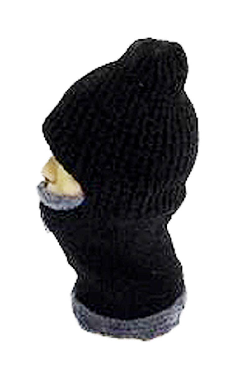 Zwart Zwarte chenille gebreide balaclava met fleece voering voor groothandel op Faire2