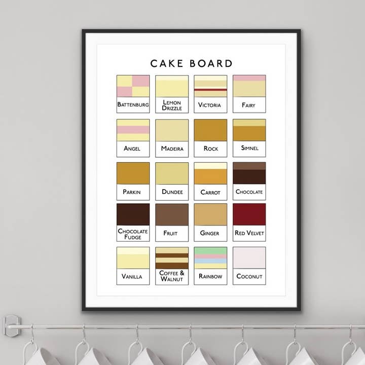 Cake Board - Kitchen Print for wholesale by The Printed Word Store