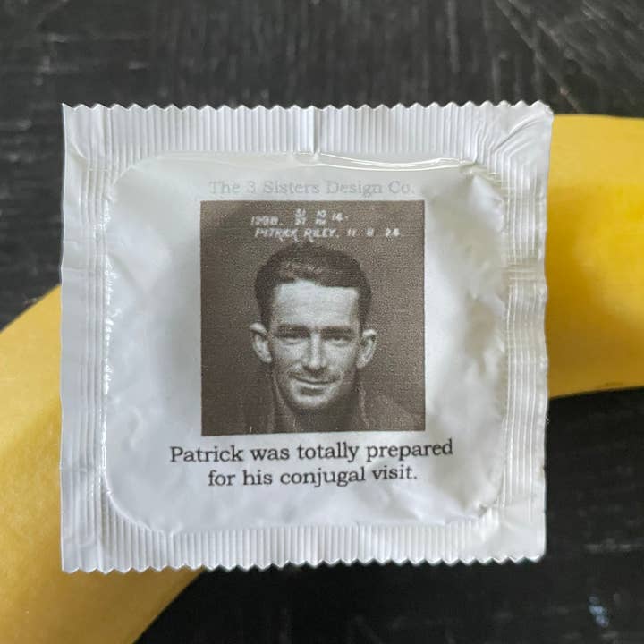 BIG HOUSE Condoms, Patrick was totally prepared for his... for wholesale by The 3 Sisters Design Co.