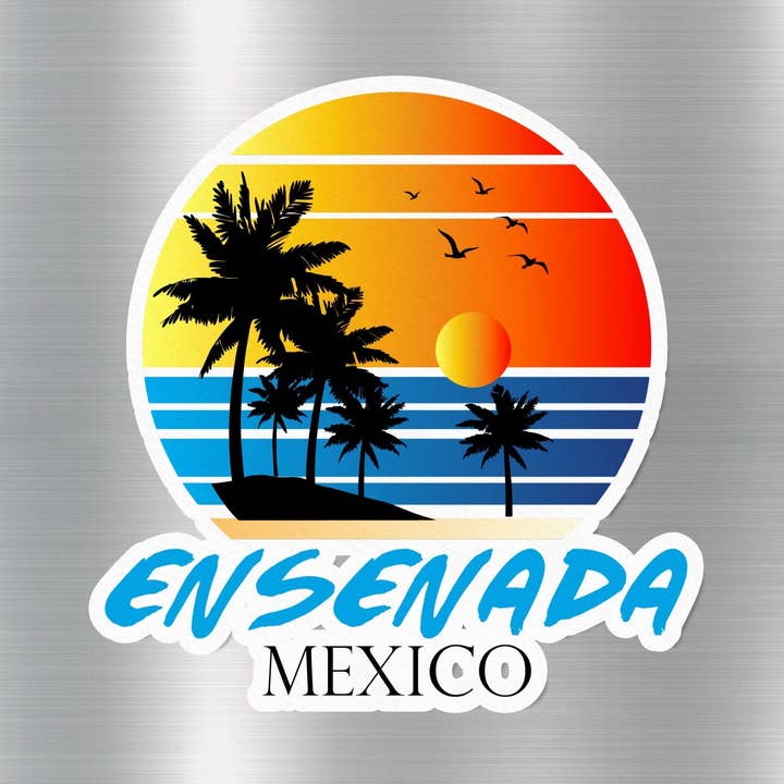 Ensenada Mexico Sunset Sticker and other Purchase Wholesale ensaladas envasadas. Free Returns & Net 60 Terms on Faire trending on Faire.