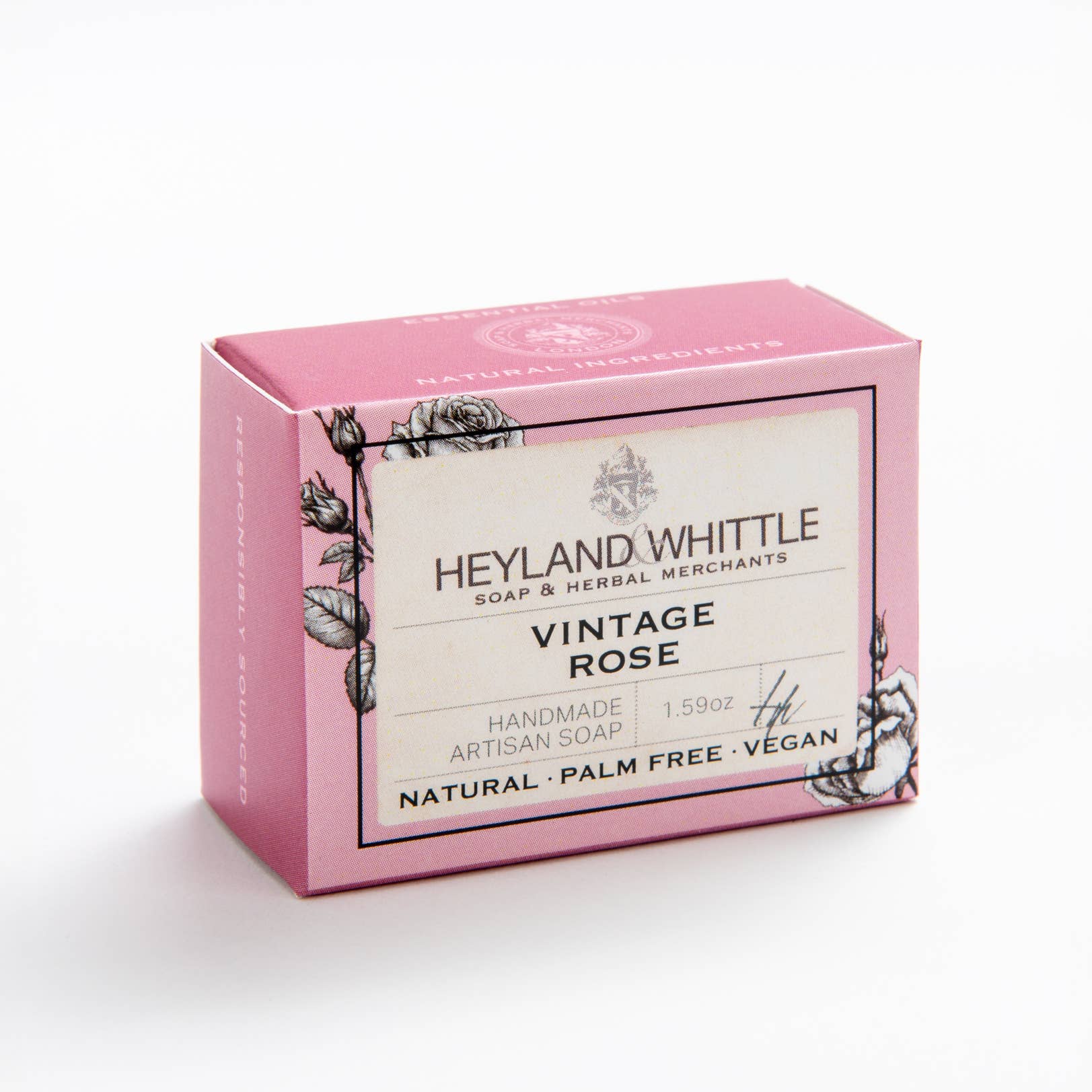Heyland & Whittle – wholesale Bar Soap – Vintage Rose 45g 21 Pack1