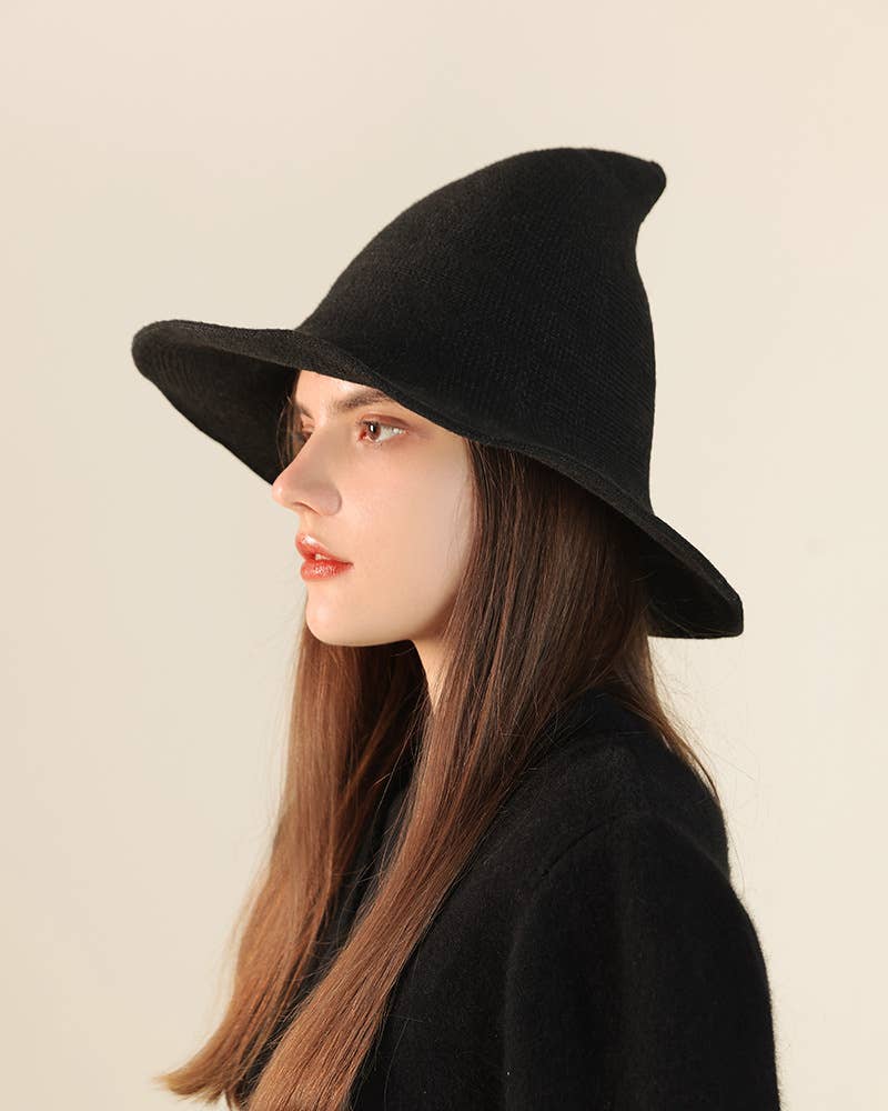 Lily Clothing - Wholesale Hat Accessory - Women's - HALLOWEEN FOLDING KNIT HAT PEAKED WITCH HAT9