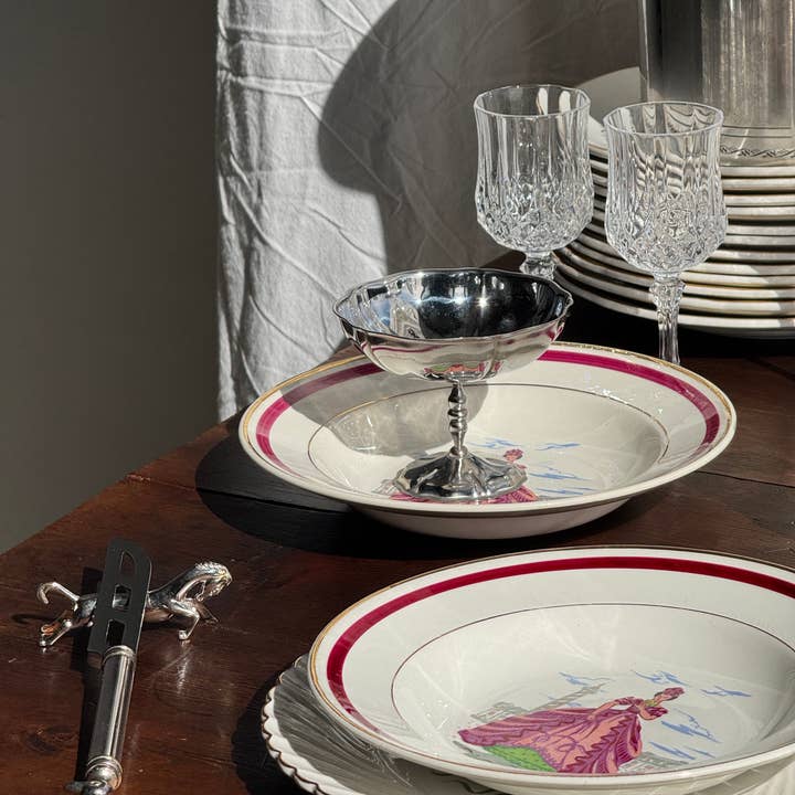 Office Objets - Wholesale Dinner Plate - Set of 6 Ile de France deep plates D22.510