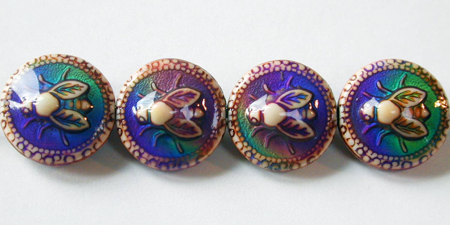 Tika – Großhandel Perlen – Mirage Beads (Polymer) - Honigbiene1