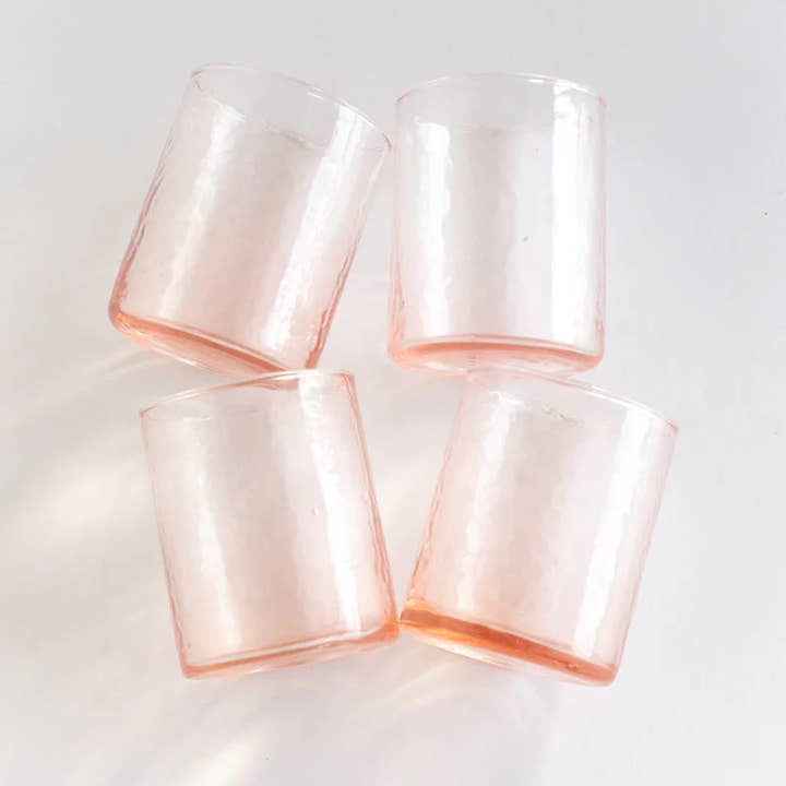 Creative Women Australia - Wholesale Drinking Glass/Cup - Handblown Hammered Glasses | Set of 4