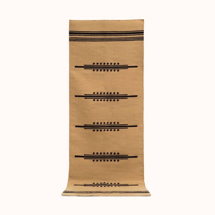 Cortez Handvävd Area Matta - Camel/Svart för wholesale av Morrow Soft Goods