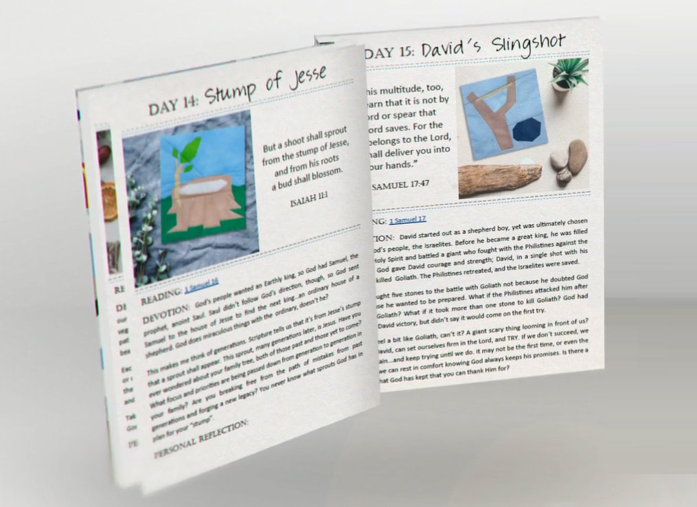 Faith and Fabric - Wholesale Religion Book - Patchwork of Salvation: Advent Devotional for Quilters3