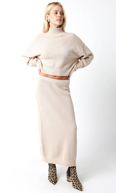 Olivaceous - Wholesale Rok - Dames - Ava Midi Rok5