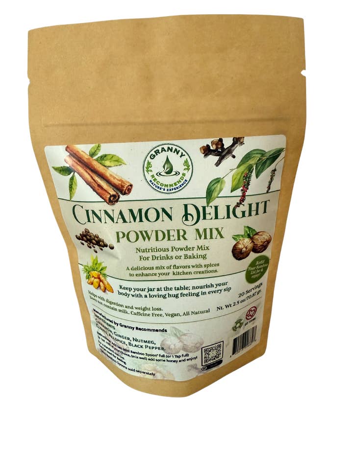 Cinnamon Delight Drink & Baking Mix Refill Cozy Cinnamon Ginger Spice Blend for Every Season for wholesale by Ocean Root