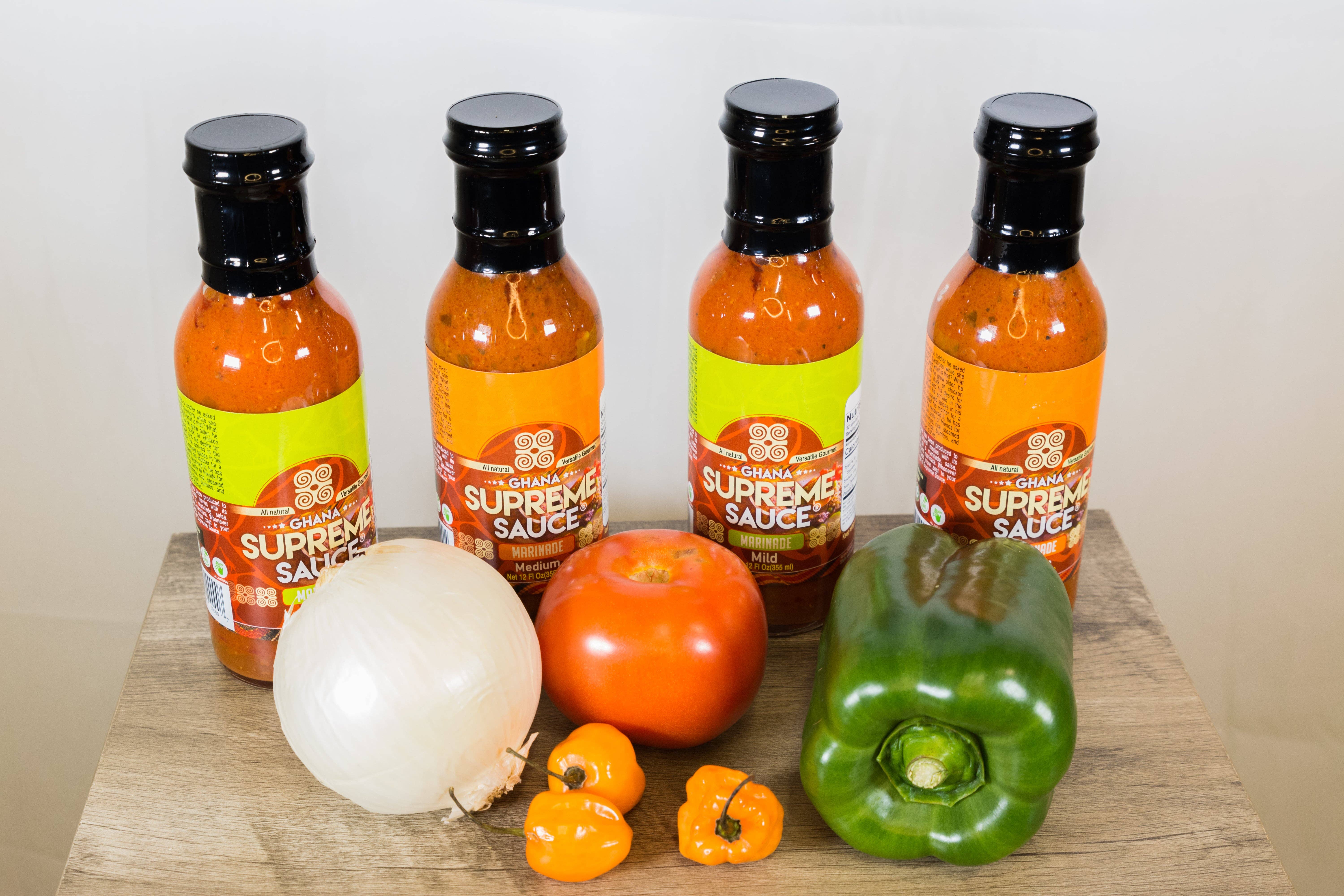 Ghana Supreme Sauce Marinade – wholesale Sås – Ghana Supreme Sauce- Marinad - Mild- Bas för Jollof R11