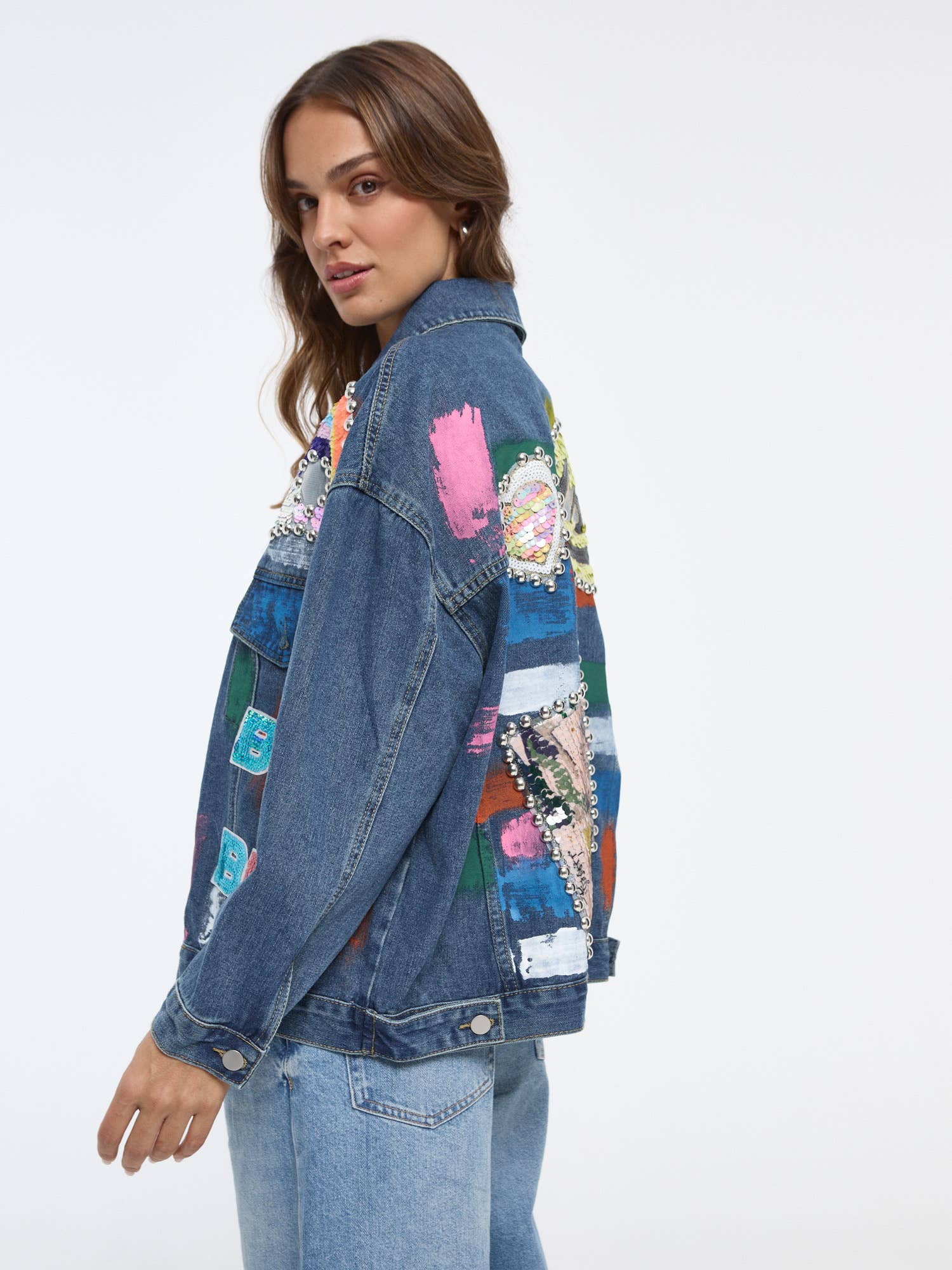 SWEET MAGIC MODA Y COMPLEMENTOS – wholesale Denim jacket – Women's – PRINTED COWGIRL3