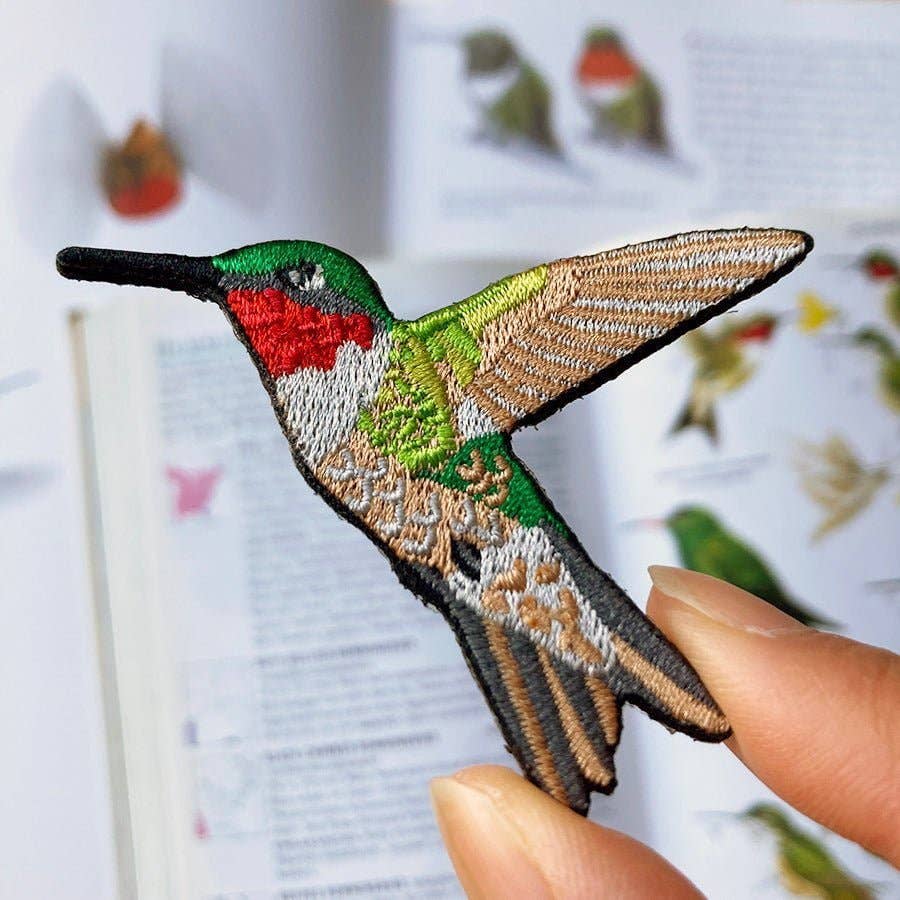 Bird Collective - Wholesale Patch - Ruby-throated Hummingbird Patch1