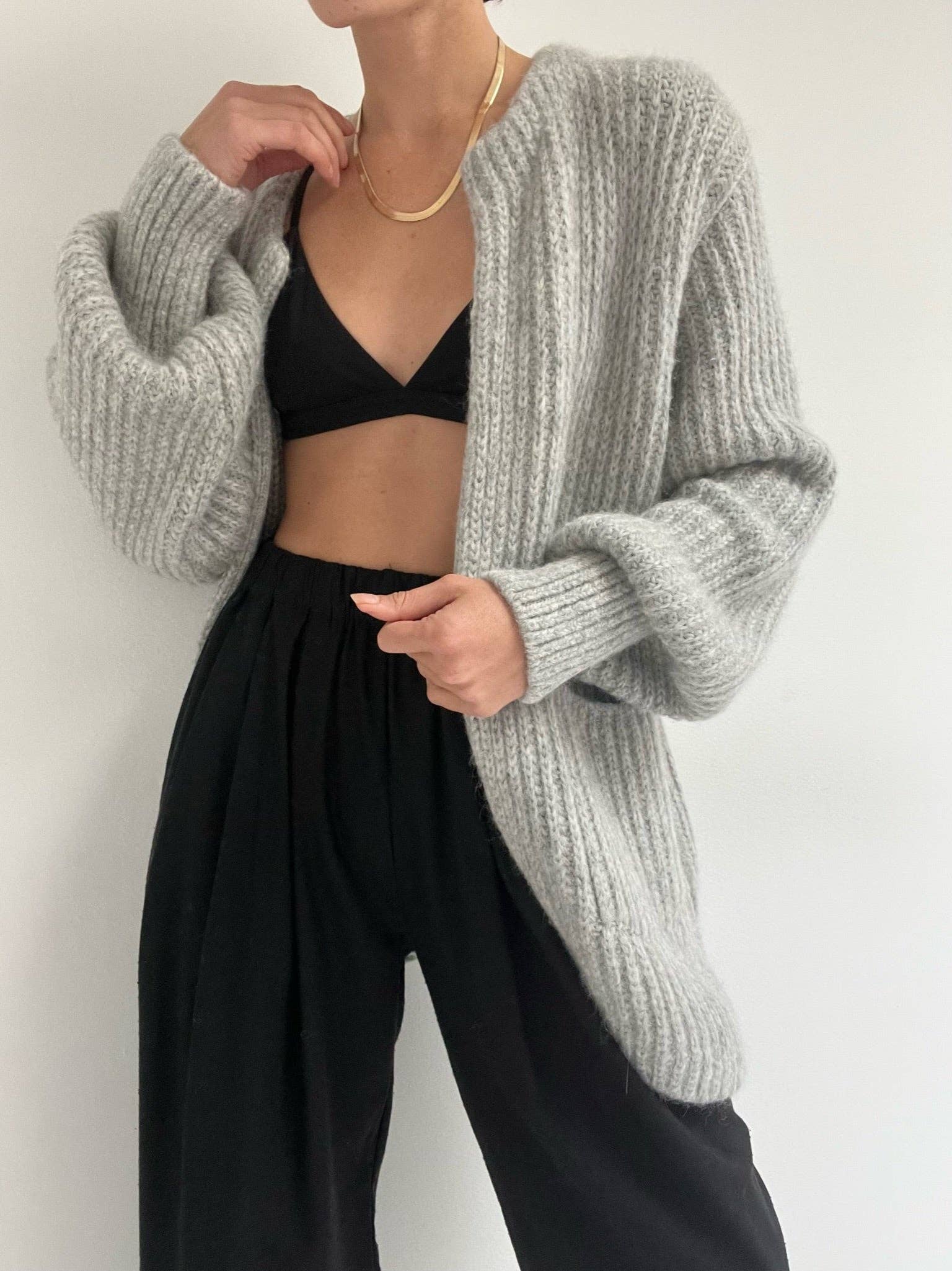 Na Nin - Wholesale Jas - Dames - Gebreide alpacajas van Dylan23